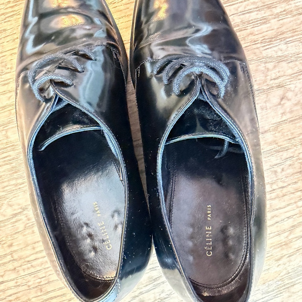 Celine Black Women's Oxfords - Picture 4 of 5